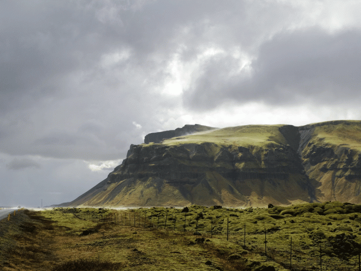 IJslandse wegen naar Skaftafell National Park