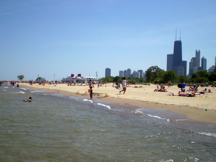 Chicago en Lake Michigan