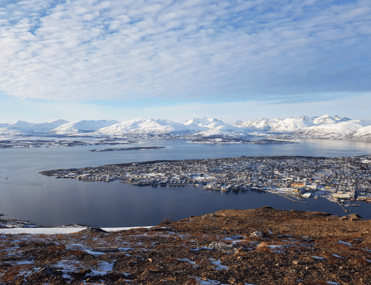 Uitzicht Tromso Fjellheisen kabelbaan