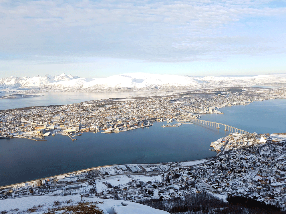 Tromso Fjellheisen kabelbaan Noorwegen