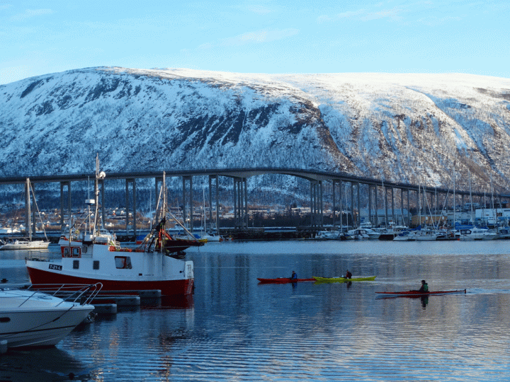 Kanoen Tromso Noorwegen