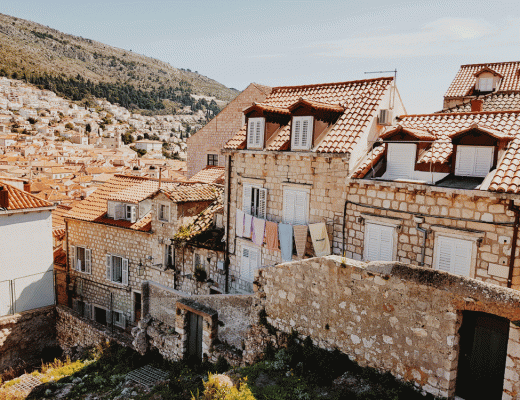 Oude huizen Dubrovnik Kroatië