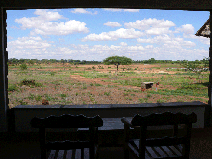 Op safari in Kenia, uitzicht over de savanne