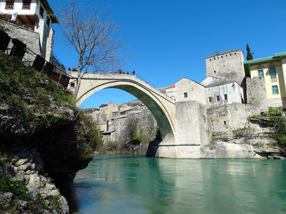 Stari Most in Mostar Bosnië en Herzegovina