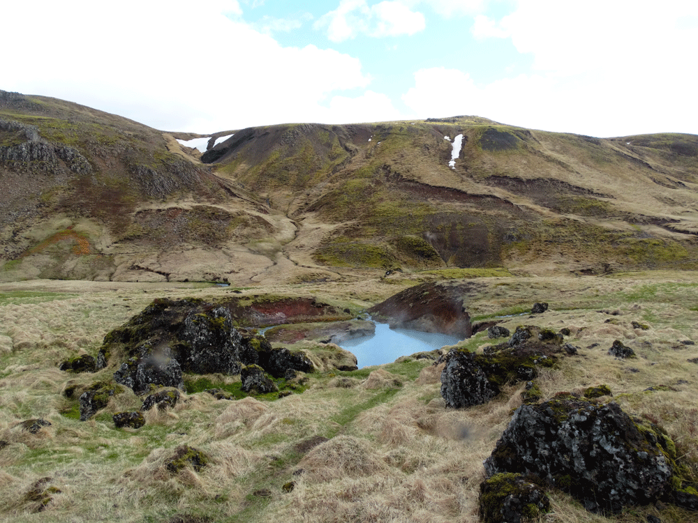 warmwaterbronnen Reykjadalur vallei IJsland