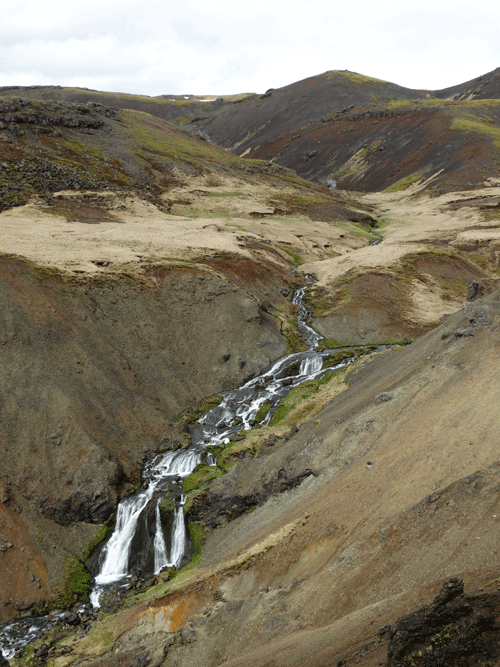 Rivier Reykjadalur vallei IJsland