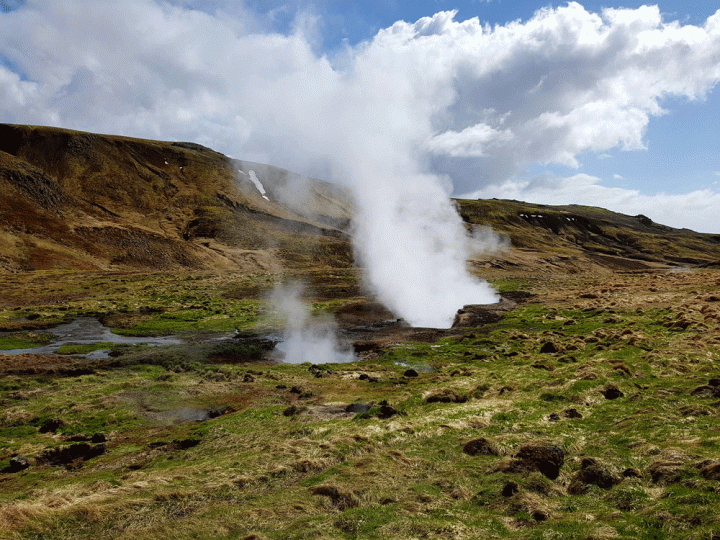 geothermische Reykjadalur vallei IJsland