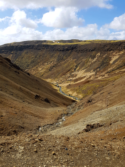 bergen van de Reykjadalur vallei IJsland