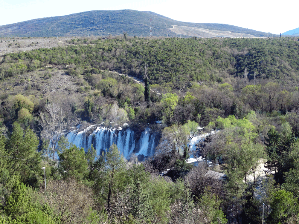 De Kravice watervallen Bosnië en Herzegovina