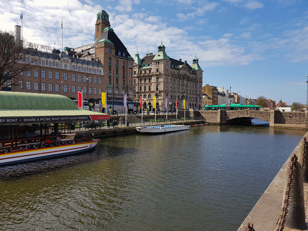 De grachten van Malmö Zweden