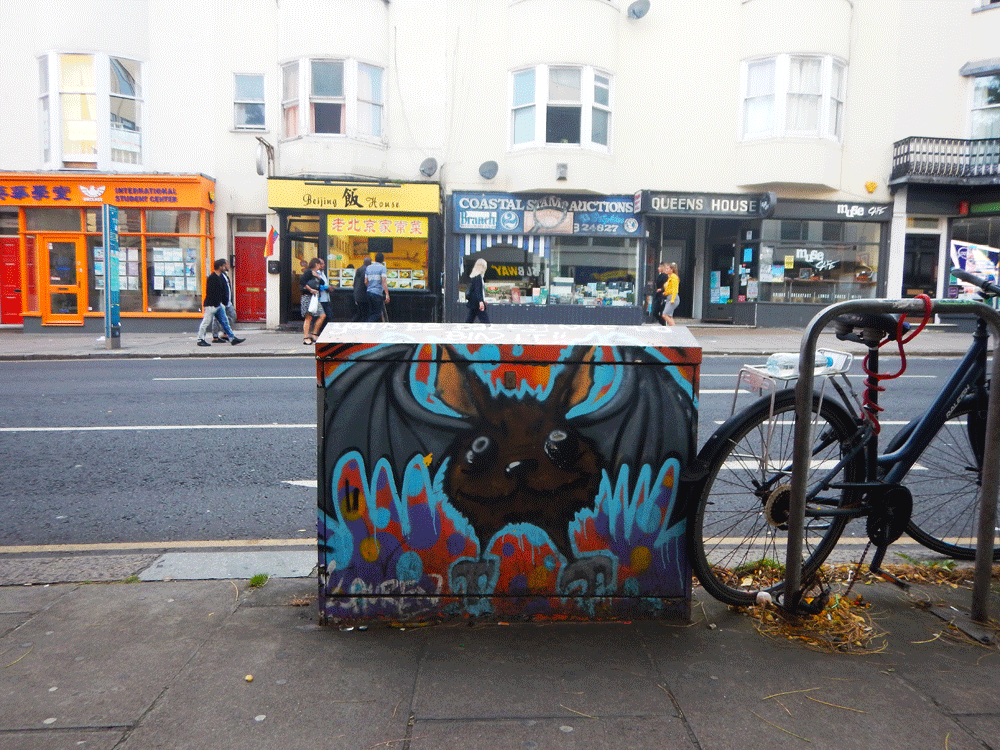 Kleine werken street art Brighton