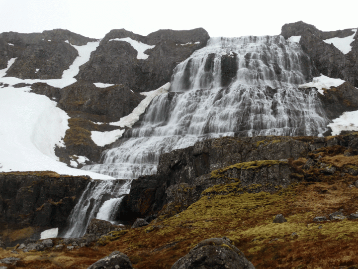 IJslandse Dynjandi waterval Westfjorden