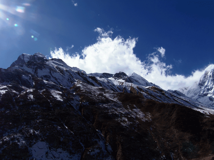 Ruigen toppen Annapurna Himalaya Nepal