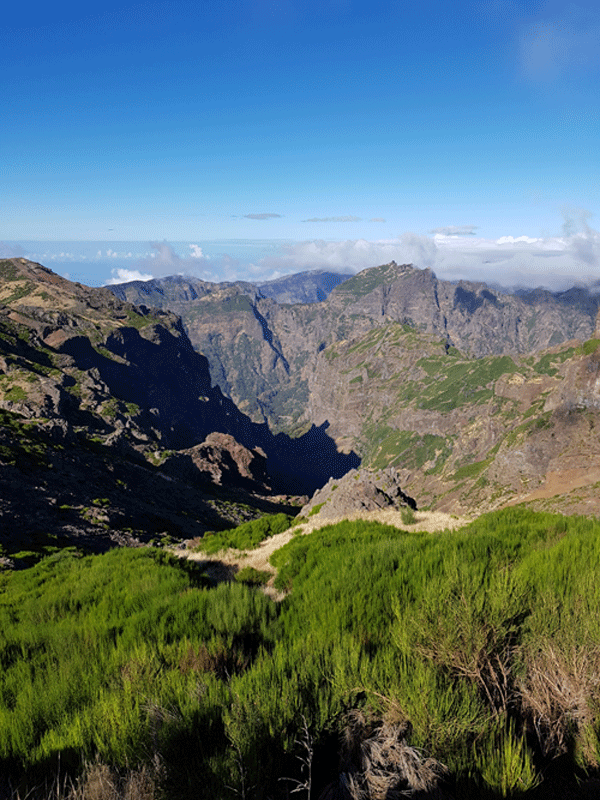 Mooiste uitzicht bergen Madeira Portugal