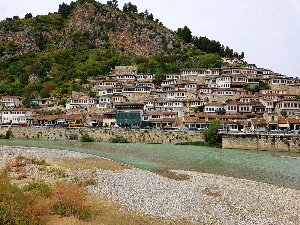 Albanese dorp Berat in Albanië