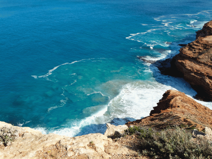Kliffen aan de Indische Oceaan Kalbarri West-Australië