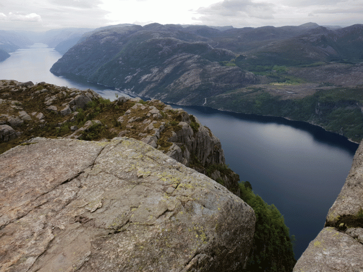 Uitzicht Lysefjord Noorwegen
