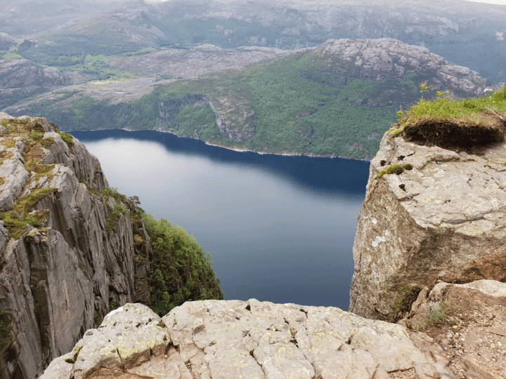 Uitzicht op het Lysefjord