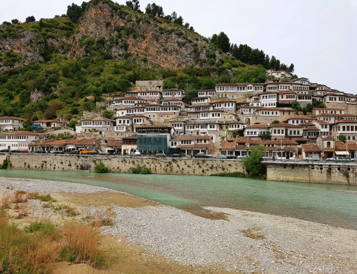 Berat stad van de 1000 ramen Albanië